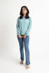 Aqua Georgette Top